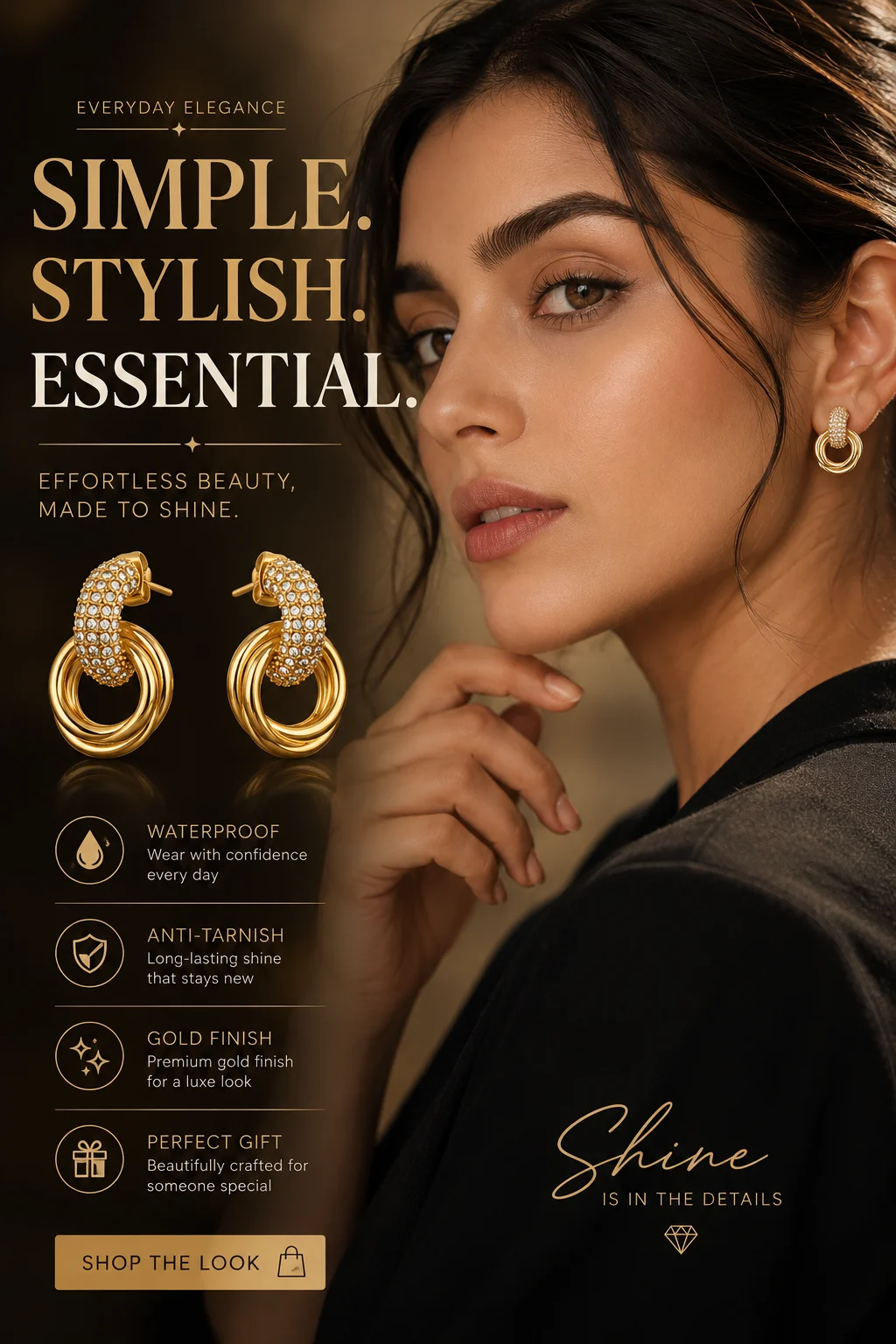 PALMONAS Urban Edge Gold Stud Earrings Review