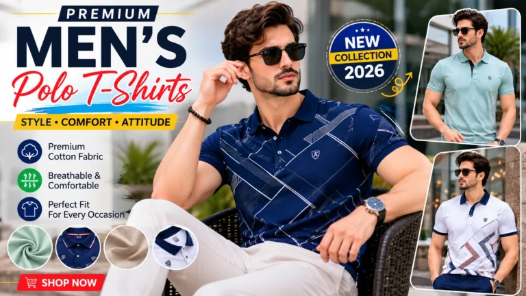 STELLERS Men's Premium Printed Polo T-Shirt