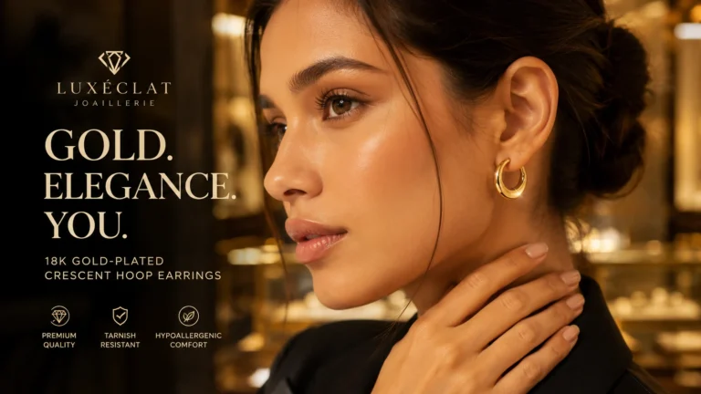 These Gold Crescent Hoop Earrings Look Incredibly Luxe