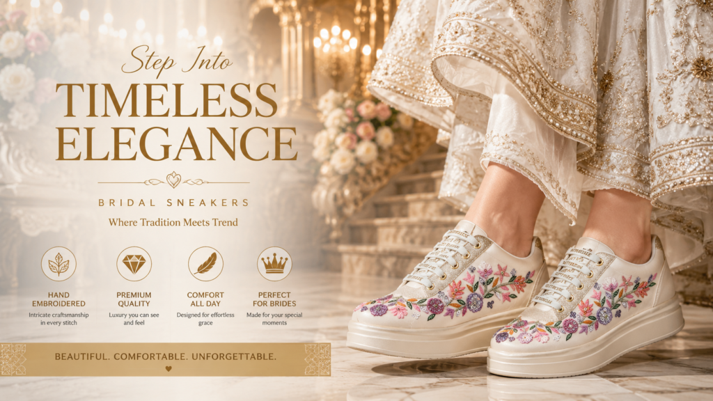 Women Hand Embroidery Party Wedding Bridal Sneakers RR1233