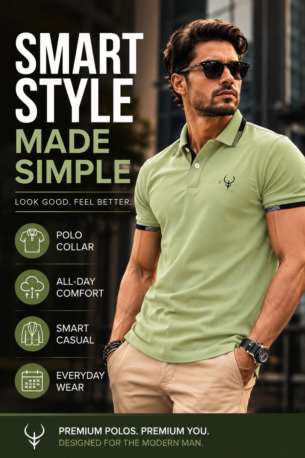 Lymio Polo T Shirt for Men